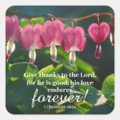 「彼の愛は永遠に続く」ステッカーシート スクエアシール (正面)