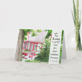 彼の愛は永遠に続く – 聖なる書物、 経典カード サンキューカード