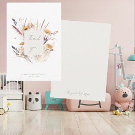 彼の愛は永遠に耐えカスタムるフローラありがとう サンキューカード