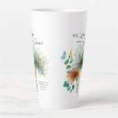 彼の愛は永遠に詩篇136聖なる書物、 経典節 カフェラテマグ (正面)