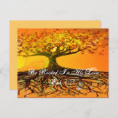 彼の愛エペソ3:17に根づいている ポストカード (正面/裏面)