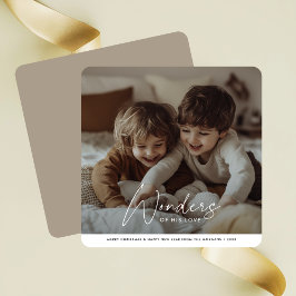 彼の愛シンプルの疑問に思聖降誕祭の シーズンカード