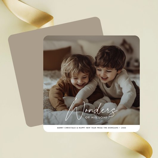 彼の愛シンプルの疑問に思聖降誕祭の シーズンカード