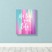 彼の愛与えの人生,ジョン10:10-11アートワーク キャンバスプリント (インサイチュ (ウッドフロア))