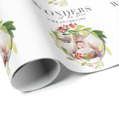 彼の愛水彩画の群葉の写真の驚異 ラッピングペーパー (ロールコーナー)