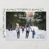 彼の愛疑問に思のクリスマスのカードの4枚の写真 シーズンカード (正面/裏面)