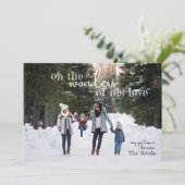 彼の愛疑問に思のクリスマスのカードの4枚の写真 シーズンカード (スタンド正面)