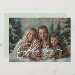 彼の愛疑問に思のクリスマスカードの緑 招待状