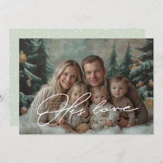 彼の愛疑問に思のクリスマスカードの緑 招待状