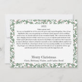 彼の愛疑問に思のクリスマスカード シーズンカード (裏面)