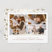 彼の愛疑問に思のクリスマス3写真コラージュ ポストカード (正面/裏面)