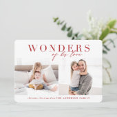 彼の愛疑問に思の信仰上の多写真クリスマス シーズンカード (スタンド正面)