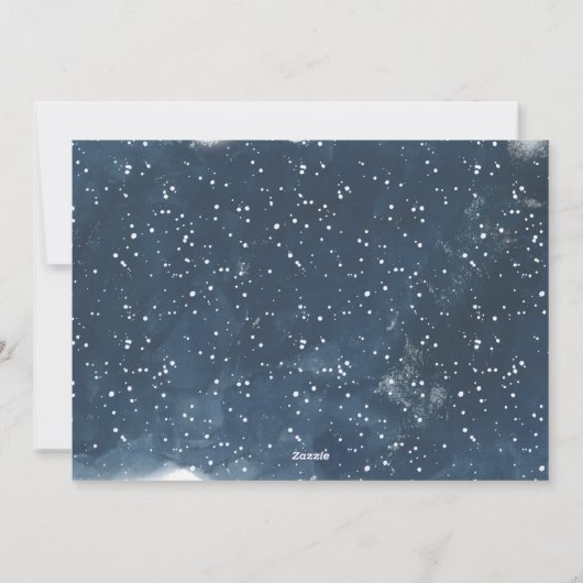 彼の愛疑問に思の写真の台本の雪の様子 シーズンカード (裏面)