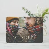 彼の愛疑問に思の写真の金ゴールドの休日の シーズンカード (スタンド正面)