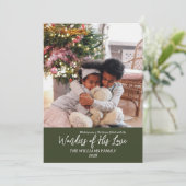 彼の愛疑問に思の写真クリスマスカスタム シーズンカード (スタンド正面)