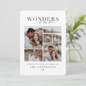 彼の愛疑問に思の写真数々の写真plaidバック サンキューカード (スタンド正面)