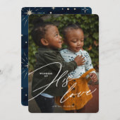 彼の愛疑問に思の宗教のクリスマスのカード シーズンカード (正面/裏面)