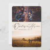 彼の愛疑問に思の宗教のクリスマスの写真2 シーズンカード (正面)