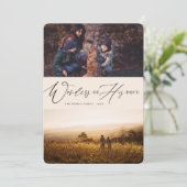 彼の愛疑問に思の宗教のクリスマスの写真2 シーズンカード (スタンド正面)