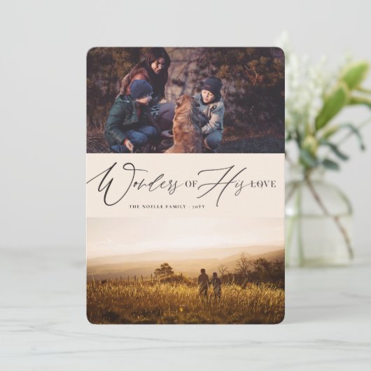 彼の愛疑問に思の宗教のクリスマスの写真2 シーズンカード (スタンド正面)