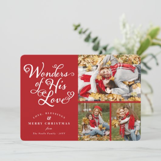 彼の愛疑問に思の宗教のクリスマスの写真3 シーズンカード (スタンド正面)