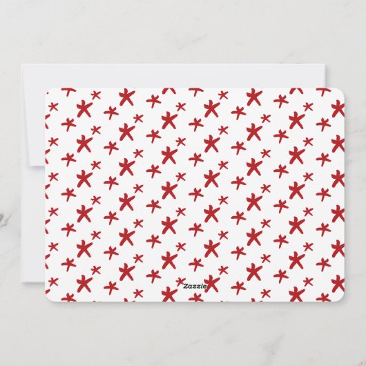 彼の愛疑問に思の宗教のクリスマスの写真3 シーズンカード (裏面)