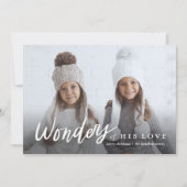 彼の愛疑問に思の宗教の手書き シーズンカード (正面)