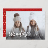 彼の愛疑問に思の宗教の手書き シーズンカード (正面/裏面)