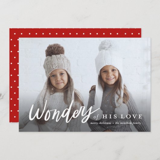 彼の愛疑問に思の宗教の手書き シーズンカード (正面/裏面)