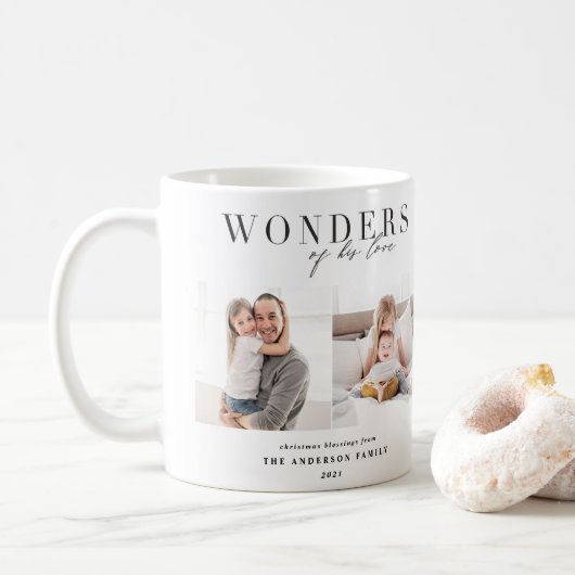 彼の愛疑問に思の宗教的なクリスマス コーヒーマグカップ (ドーナツ)