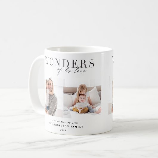 彼の愛疑問に思の宗教的なクリスマス コーヒーマグカップ (正面左)