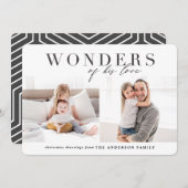 彼の愛疑問に思の宗教的なクリスマス シーズンカード (正面/裏面)