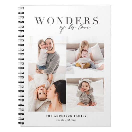 彼の愛疑問に思の宗教的なクリスマス ノートブック (正面)