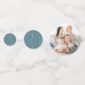 彼の愛疑問に思の幾何学的なモダンクリスマス コンフェッティ (裏面)