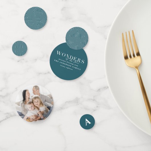 彼の愛疑問に思の幾何学的なモダンクリスマス コンフェッティ (グループ)