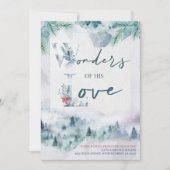 彼の愛疑問に思の新しいホームウォーターの色の森 案内状 (正面)