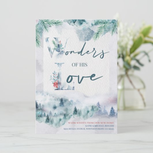 彼の愛疑問に思の新しいホームウォーターの色の森 案内状 (スタンド正面)