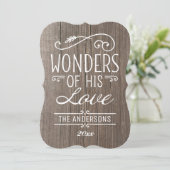 彼の愛疑問に思の木のクリスマス素朴の写真 シーズンカード (スタンド正面)