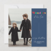 彼の愛疑問に思の聖降誕祭のレトロ シーズンカード (正面)