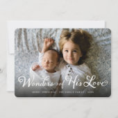 彼の愛疑問に思の聖降誕祭の写真 シーズンカード (正面)