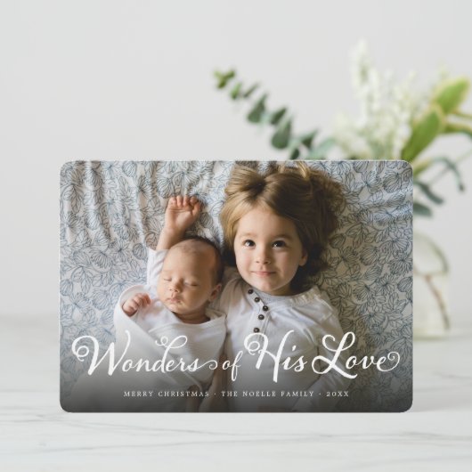 彼の愛疑問に思の聖降誕祭の写真 シーズンカード (スタンド正面)