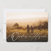 彼の愛疑問に思の聖降誕祭の写真 シーズンカード (正面)