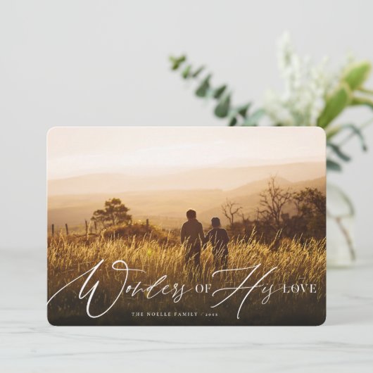 彼の愛疑問に思の聖降誕祭の写真 シーズンカード (スタンド正面)