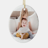 彼の愛疑問に思の聖降誕祭の写真 セラミックオーナメント (右)