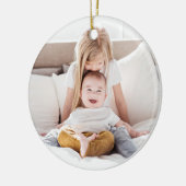 彼の愛疑問に思の聖降誕祭の写真 セラミックオーナメント (左)