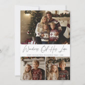 彼の愛疑問に思の聖降誕祭の台本 シーズンカード (正面)