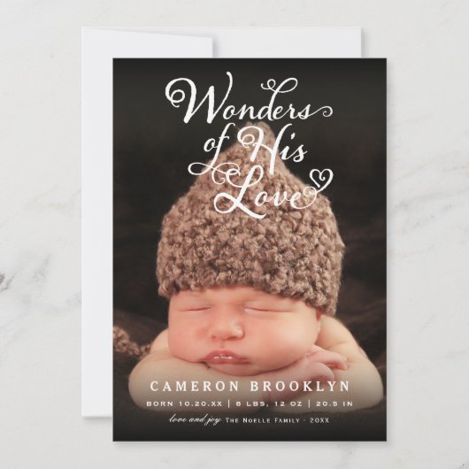 彼の愛疑問に思の聖降誕祭の誕生 案内状 (正面)