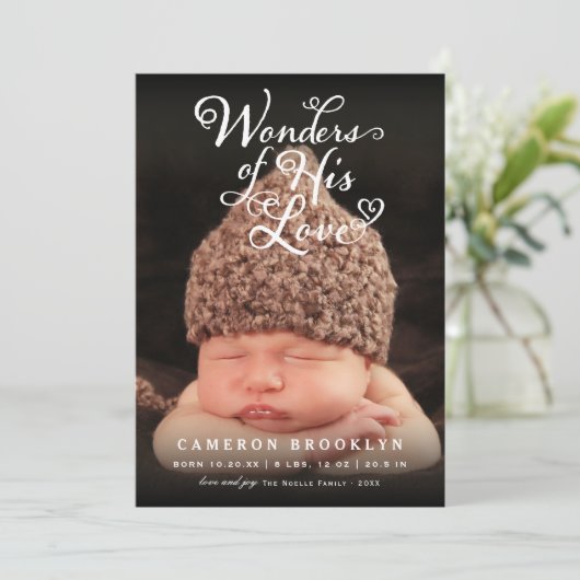 彼の愛疑問に思の聖降誕祭の誕生 案内状 (スタンド正面)