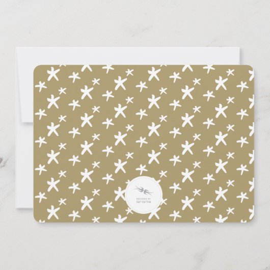 彼の愛疑問に思の聖降誕祭の誕生 案内状 (裏面)