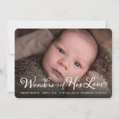 彼の愛疑問に思の聖降誕祭の誕生 案内状 (正面)